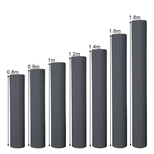 Online Shop Hengda PVC Sichtschutzmatte Grau