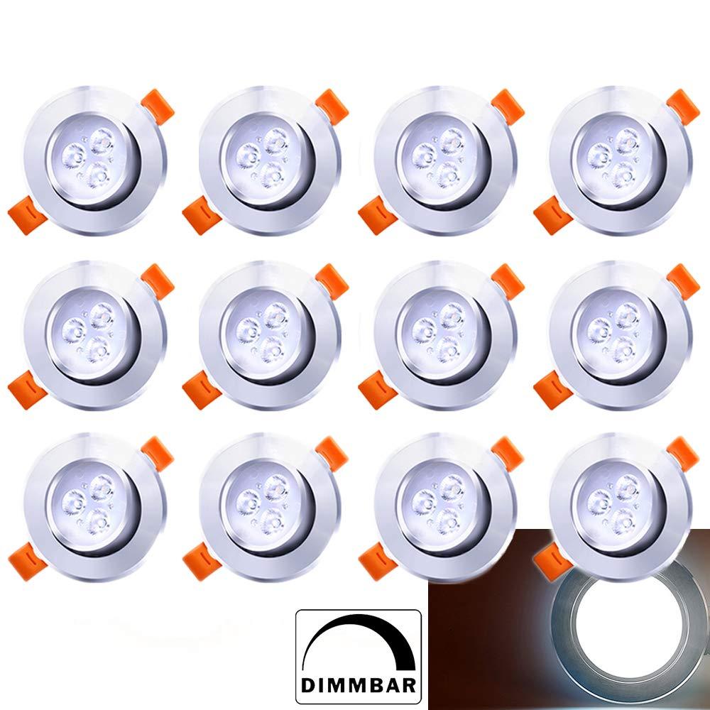 Hengda 3W/5W/7W Dimmbar Warmweiß/Dimmbar Kaltweiß led einbaustrahler