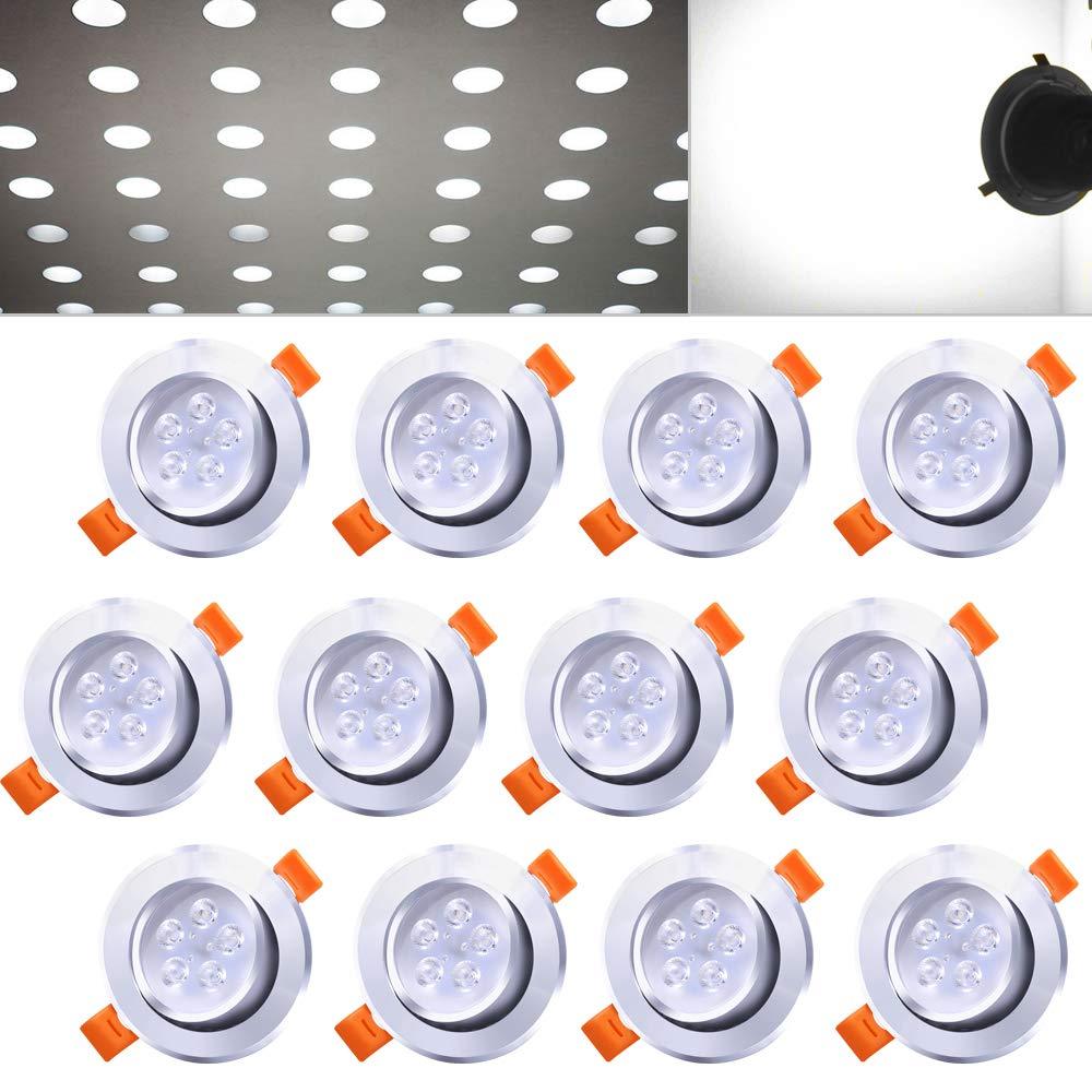 Hengda 3W/5W/7W Dimmbar Warmweiß/Dimmbar Kaltweiß led einbauleuchten