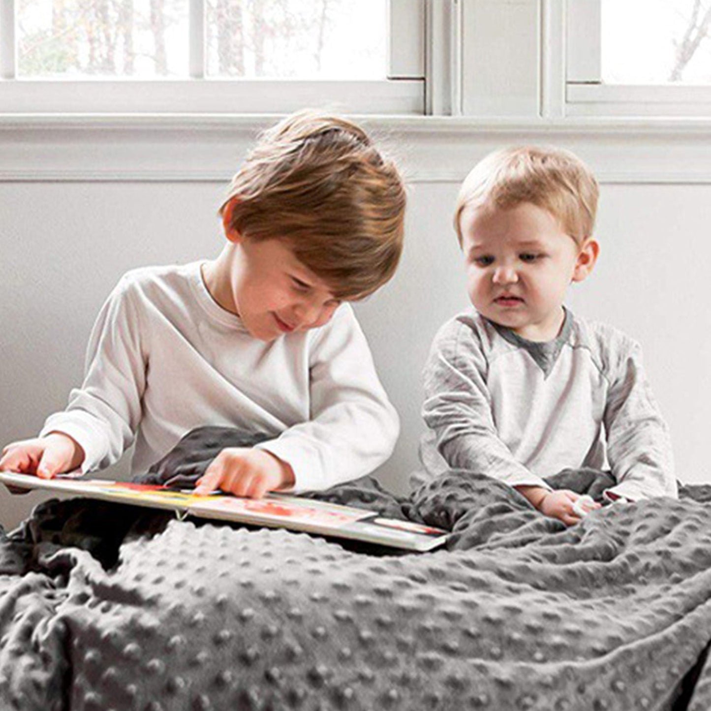 Hengda Gewichtsdecke Weighted Blanket 3-9kg Erwachsene Therapiedecke mit Deckenbezug