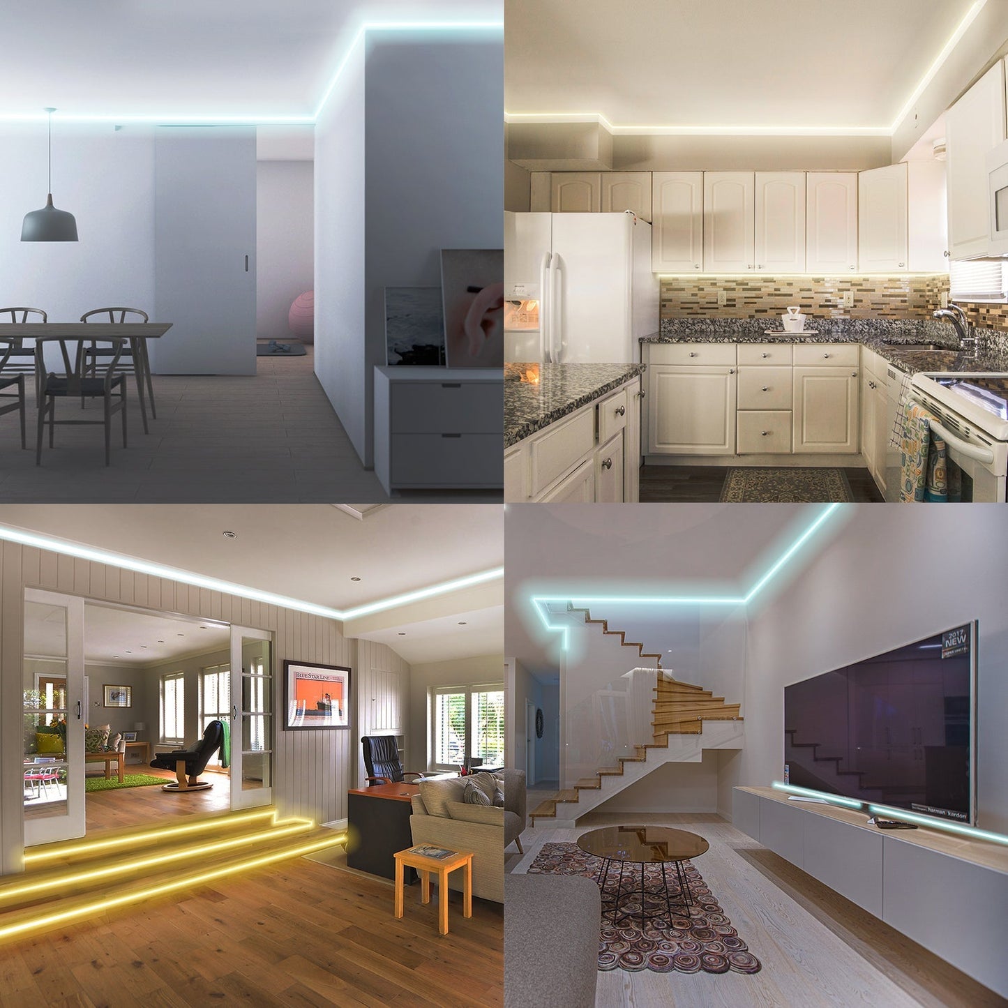 Hengda Led Strip mit 24 Tasten Fernbedienung, RGB 5050 SMD LED Streifen Selbstklebend 12V, led beleuchtung [Energieklasse F]