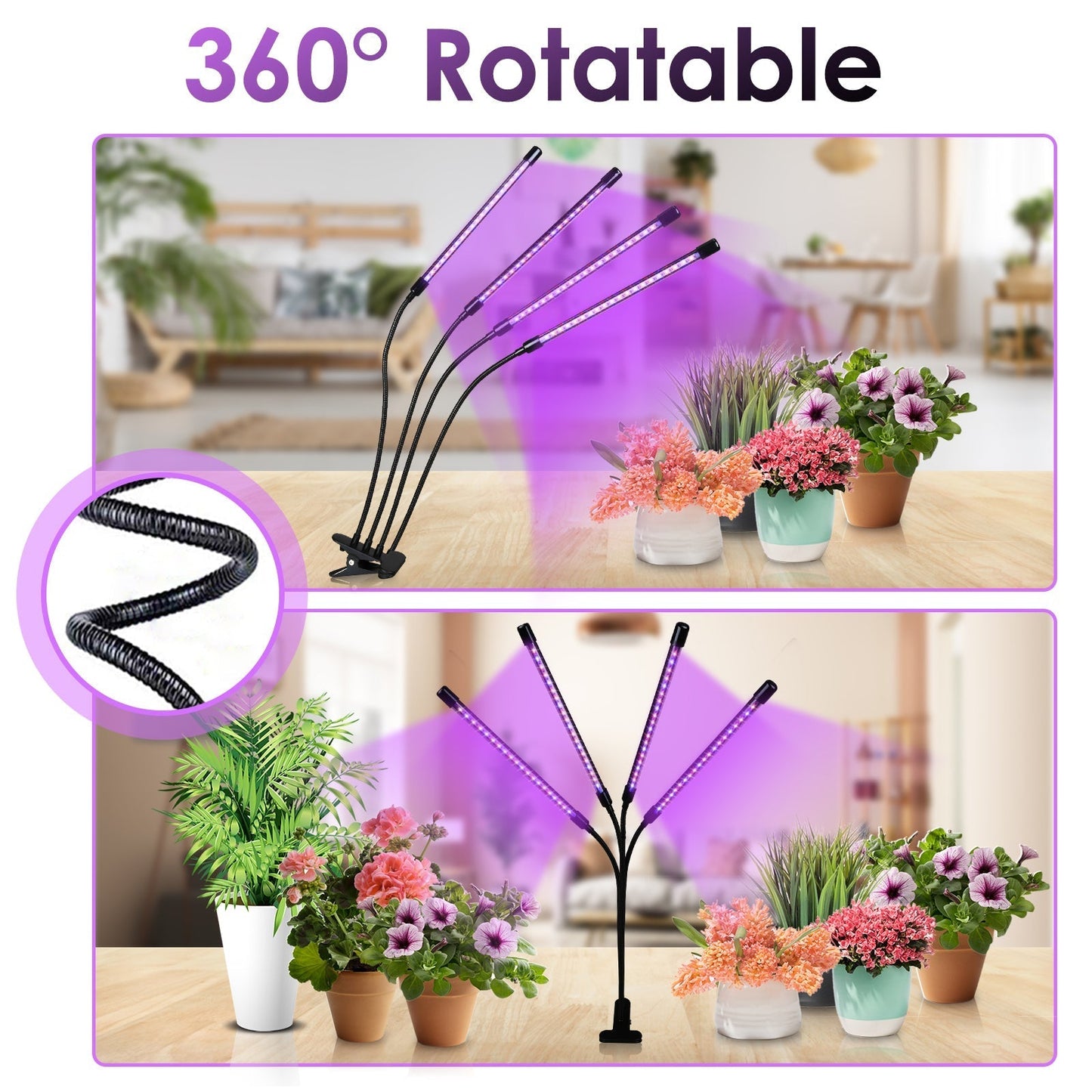 40W/30W 4/3 Köpfe LED Pflanzenlampe