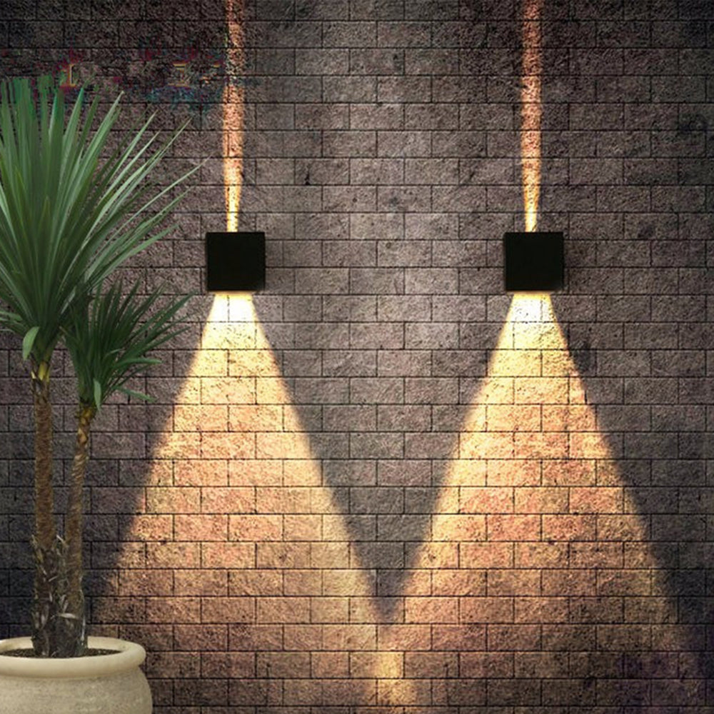 Hengda LED Wandlampe Effektleuchte IP65 Außen Up down Light Deko Wandleuchte 7W/12W