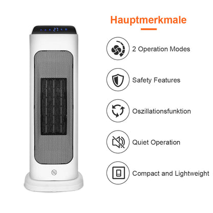 Hengda Heizlüfter Thermostat Heizgerät Heater Schlafzimmer 2000W Heizung Keramik Timer