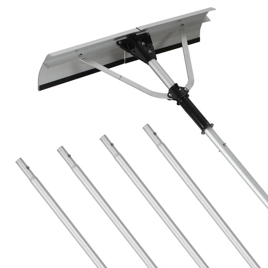 Hengda Photovoltaik Schneeschieber, Aluminium Schneeschaufel, Dachräumer, 196-636cm
