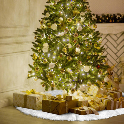 Hengda Weihnachtsbaumdecke Plüsch 78/90/122cm Weihnachtsbaumteppich Christbaumdecke
