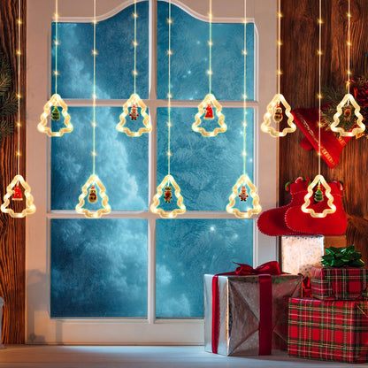 Hengda LED Weihnachtsbeleuchtung Lichtervorhang 3M