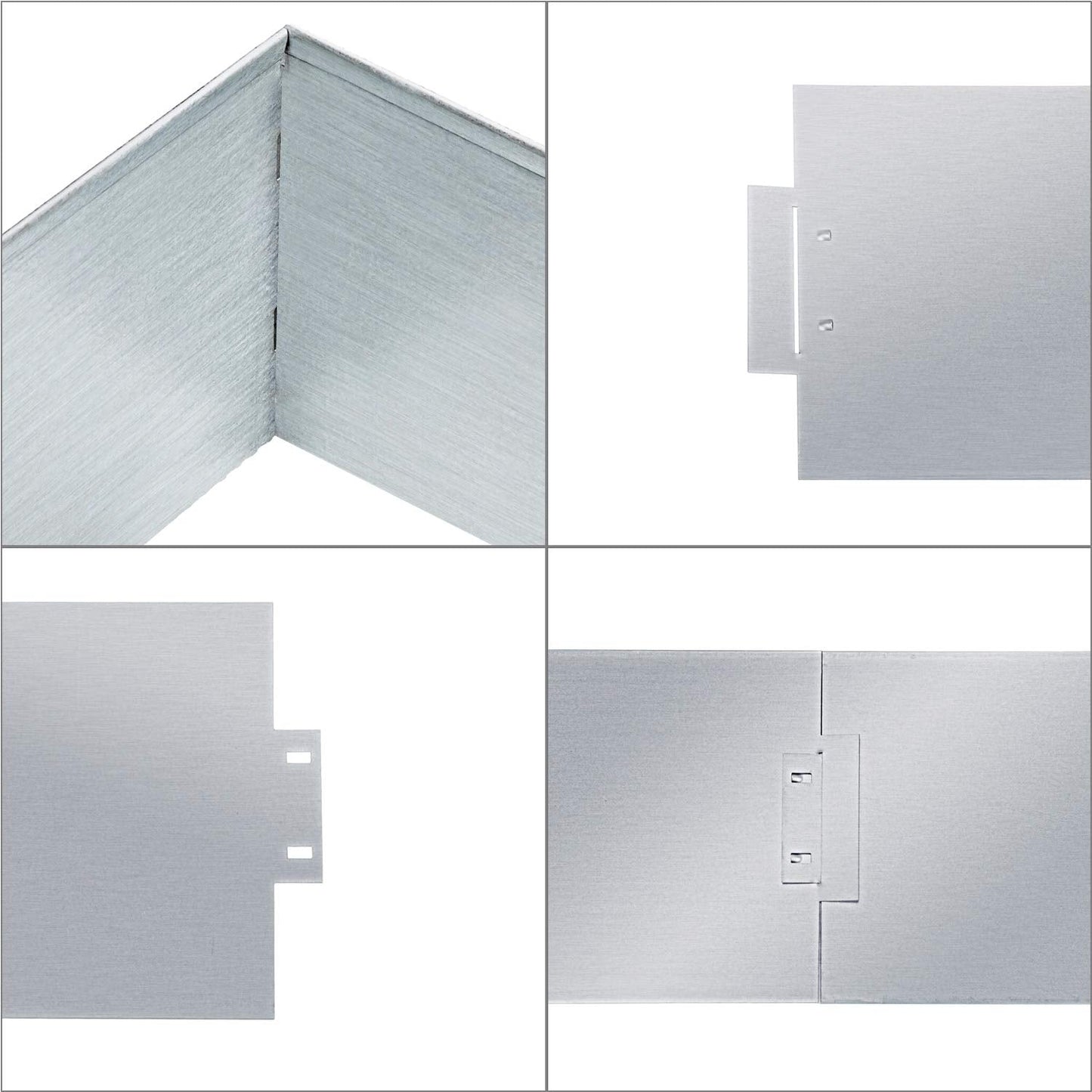 Hengda Rasenkante 10m 100x18cm Metall Beetumrandung verzinkt Mähkante
