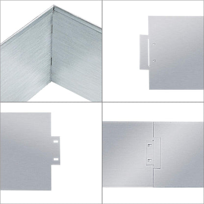 Hengda Rasenkante 10m 100x18cm Metall Beetumrandung verzinkt Mähkante
