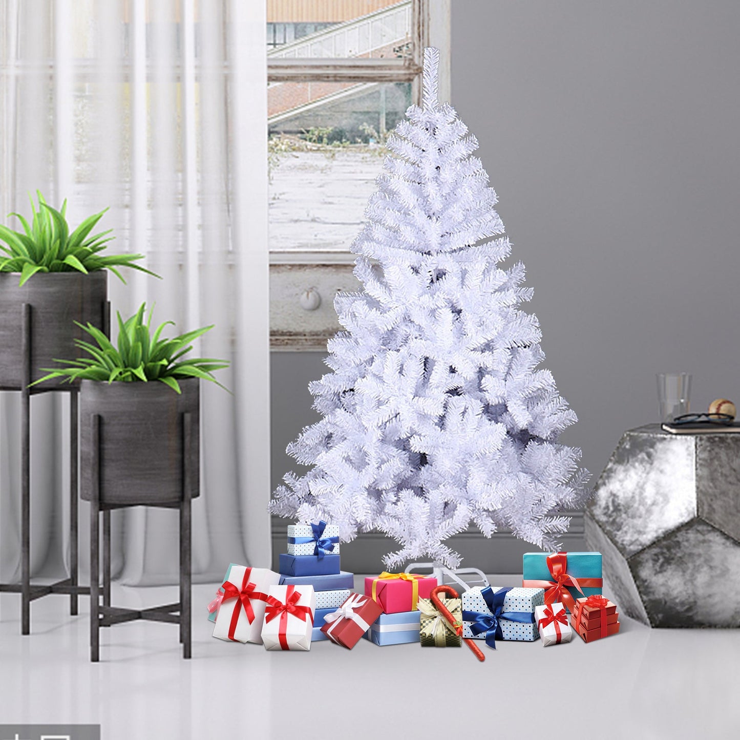 Hengda Weihnachtsbaum 120-210cm Baum Christbaum PVC Tannenbaum Tanne Baum künstlicher