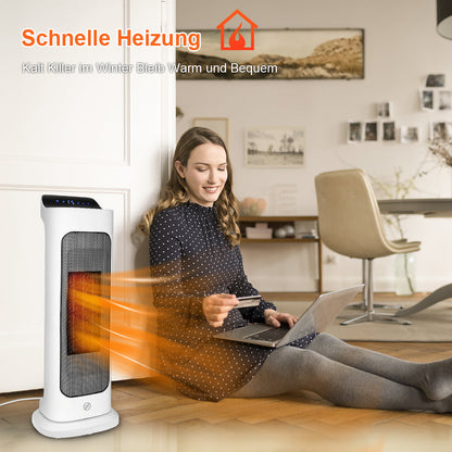 Hengda Heizlüfter Thermostat Heizgerät Heater Schlafzimmer 2000W Heizung Keramik Timer