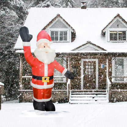 Hengda Weihnachtsmann Aufblasbarer Dauergebläse Santa Claus Weihnachten 240cm LED Deko