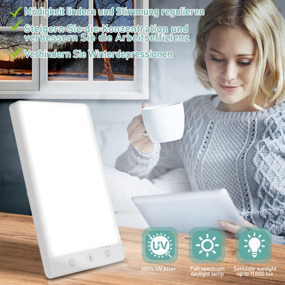 Hengda Tageslichtlampe LED Lampe Tageslichtleuchte, Sonnenlicht Lampe (Tageslichtlampe 11000lux)