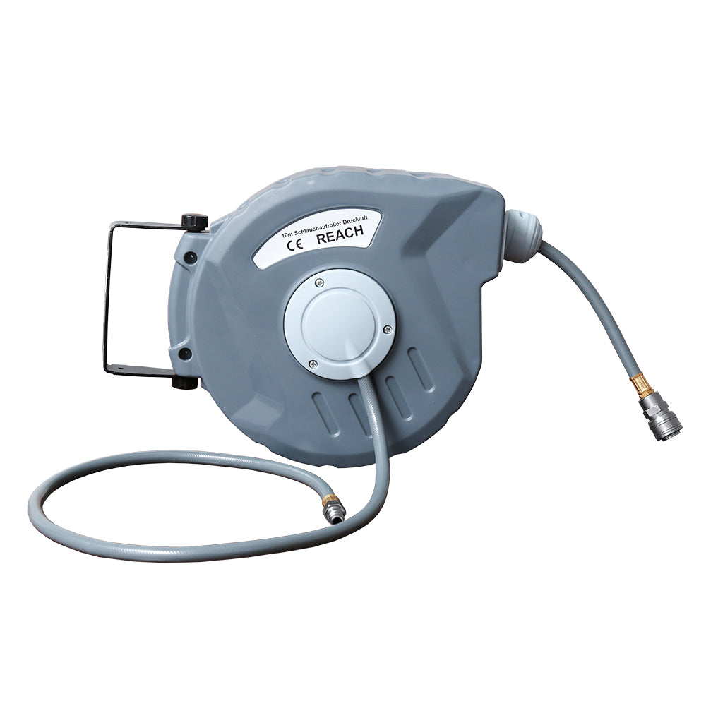 Hengda Schlauchaufroller Automatik Trommel Wasserschlauch Druckluftschlauch 10/20/30m Druckluftschlauch Aufroller Schlauchtrommel Wasser