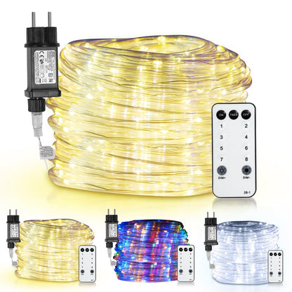 Hengda LED Lichterschlauch Aussen mit Fernbedienung und Timer
