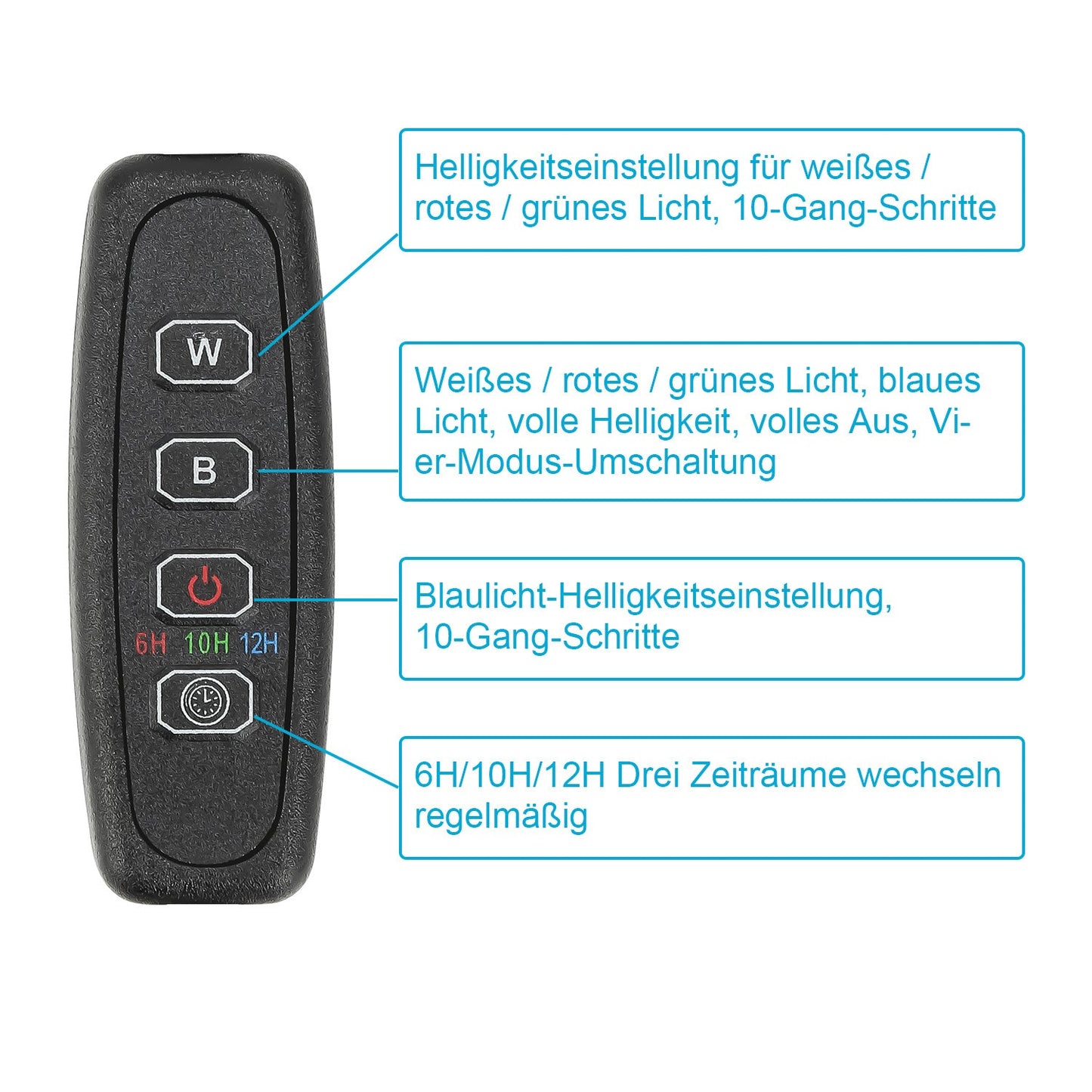 Hengda Aquarium LED Beleuchtung RGB Vollspektrum | Dimmbare Aquarium Lampe mit Ausziehbarer Halterung | LED Aquariumleuchte für Süßwasser- & Meerwasser-Aquarien