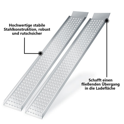 2x Auffahrrampe 160 cm 400 kg