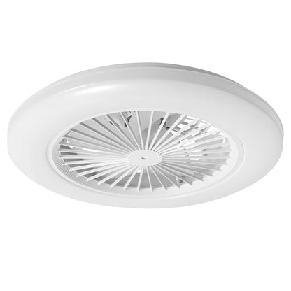 Hengda Deckenventilator mit RGB LED Beleuchtung, 6 Geschwindigkeiten,  Stufenloses Dimmen, φ49cm, Ventilator Lüfter Deckenlampe
