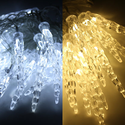 Hengda Eiszapfen lichterkette, 40LEDs Eiszapfen, Weihnachtsbeleuchtung  Innen & Außen Deko