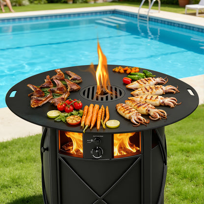 Hengda Carbonstahl Feuerplatte Ø 80 cm