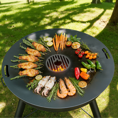 Hengda Carbonstahl Feuerplatte Ø 80 cm