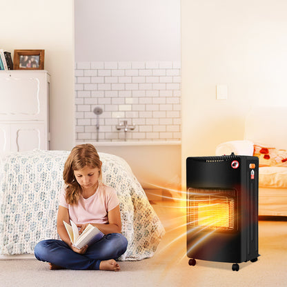 Hengda Gasheizer Keramik 4200 W inkl. Gasdruckregler Gasschlauch