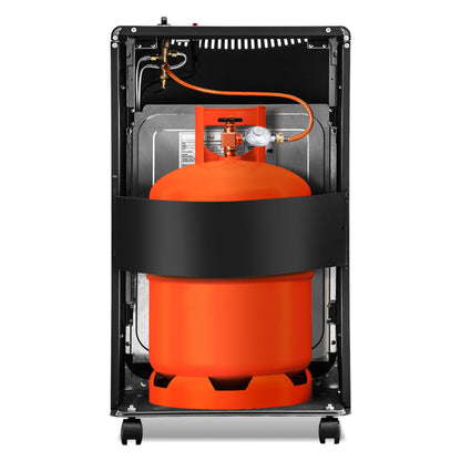 Hengda Gasheizer Keramik 4200 W inkl. Gasdruckregler Gasschlauch