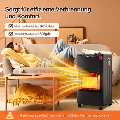 Hengda Gasheizer Keramik 4200W, Gasheizung
