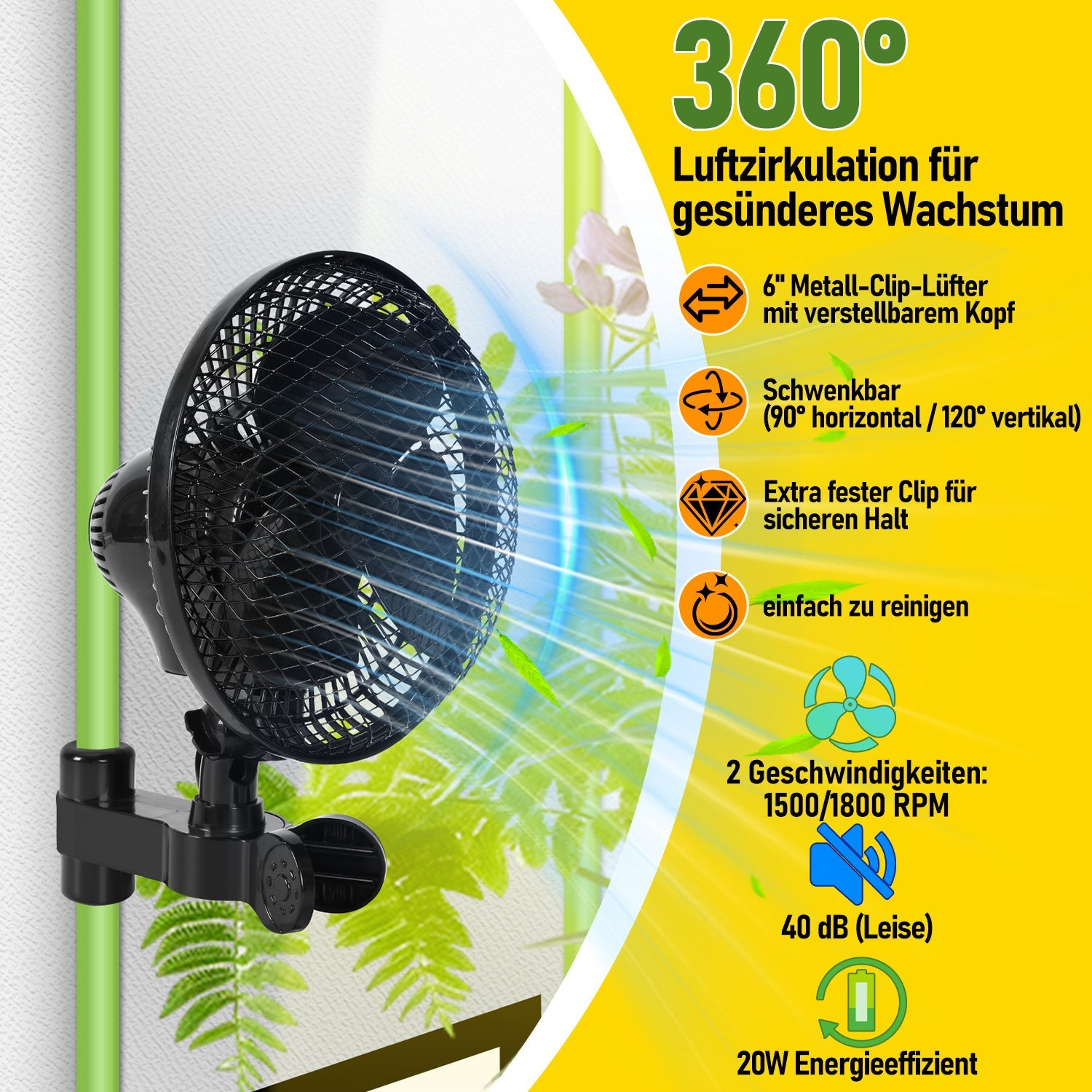 Hengda Growzelt Komplettset, Growbox mit LED Grow Lampe, Gewächshaus, Pflanzenzelt inkl. Belüftungssystem