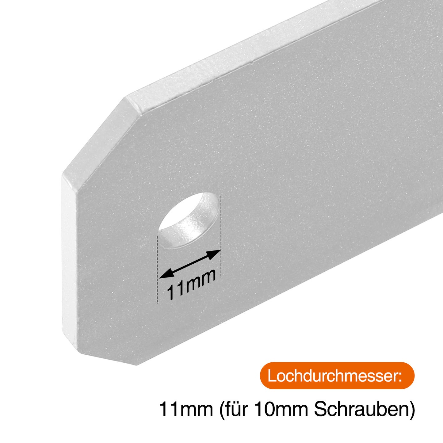 Hengda H-Pfostenträger, H-Anker Pfostenanker, Stahl korrosionsgeschützt, 600 mm lang, für Zaun, Carport & Gewächshaus