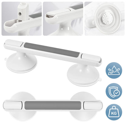 Hengda Haltegriff Dusche mit Saugnapf, MAX 110 KG, 32CM Duschgriff, Abnehmbare Badewannengriff, Sauggriff, Badgriff