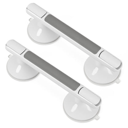 Hengda Haltegriff Dusche mit Saugnapf, MAX 110 KG, 32CM Duschgriff, Abnehmbare Badewannengriff, Sauggriff, Badgriff