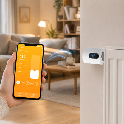 Hengda Heizkörperthermostat, Fenstererkennung, Smart Life/Tuya App