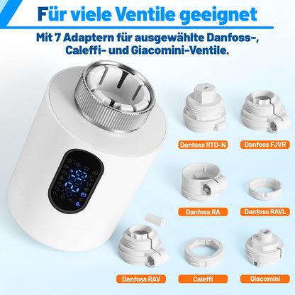 Hengda Heizkörperthermostat, Fenstererkennung, Smart Life/Tuya App