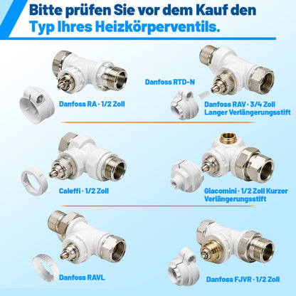 Hengda Heizkörperthermostat, Fenstererkennung, Smart Life/Tuya App