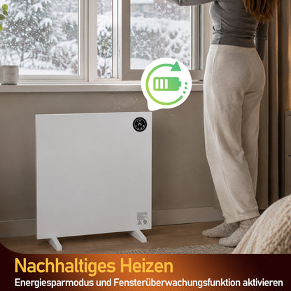 Hengda Infrarotheizung, Doppelte Überhitzungssicherung, mit Touchscreen und Fernbedienung