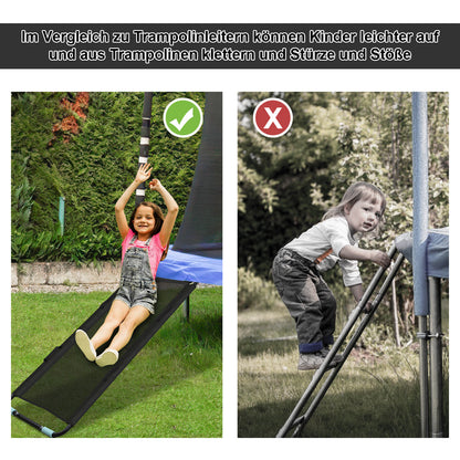 Hengda Trampolin Rutsche 150 cm für Gartentrampolin, universelles Kindertrampolin Zubehör, belastbar bis 100 kg, passend für 10FT Trampoline und größer