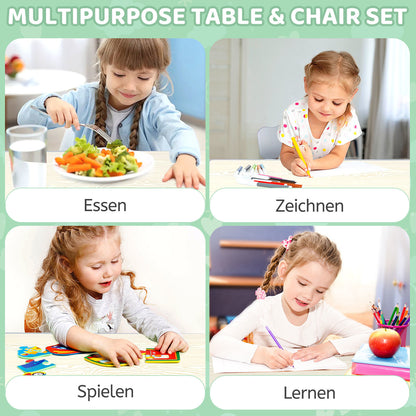 Hengda Kindertisch, Maltisch Aktivitätstisch mit Stühle