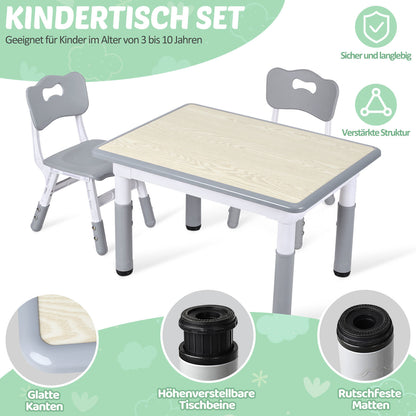Hengda Kindertisch, Maltisch Aktivitätstisch mit Stühle