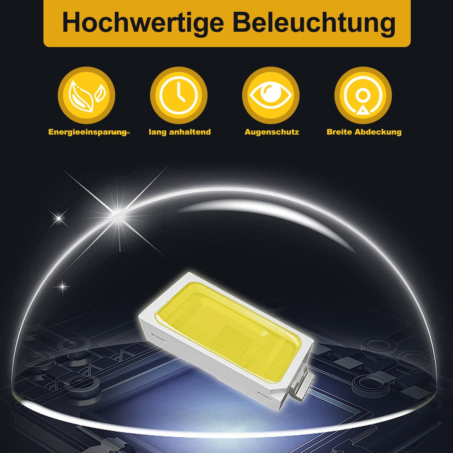 Hengda LED Baustrahler 50-200W mit Ständer | Arbeitsleuchte 6000K Kaltweiß | IP66 Wasserdichter LED Fluter mit 3 m Kabel & Stecker für Baustelle, Werkstatt, Garage