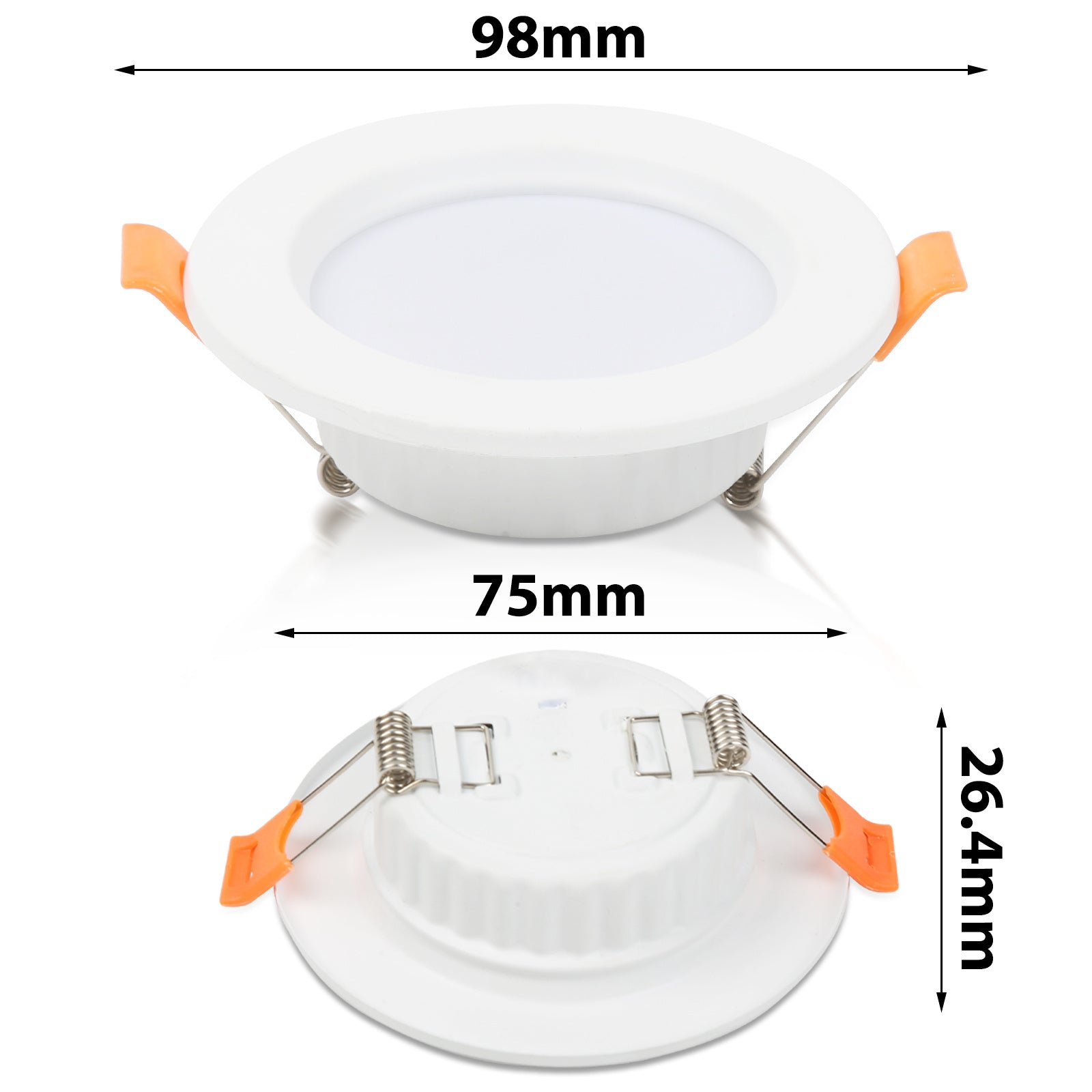 Hengda 20x LED Einbaustrahler 3200K/6000K, LED strahler, 220V 5W Deckenstrahler, Deckenspot