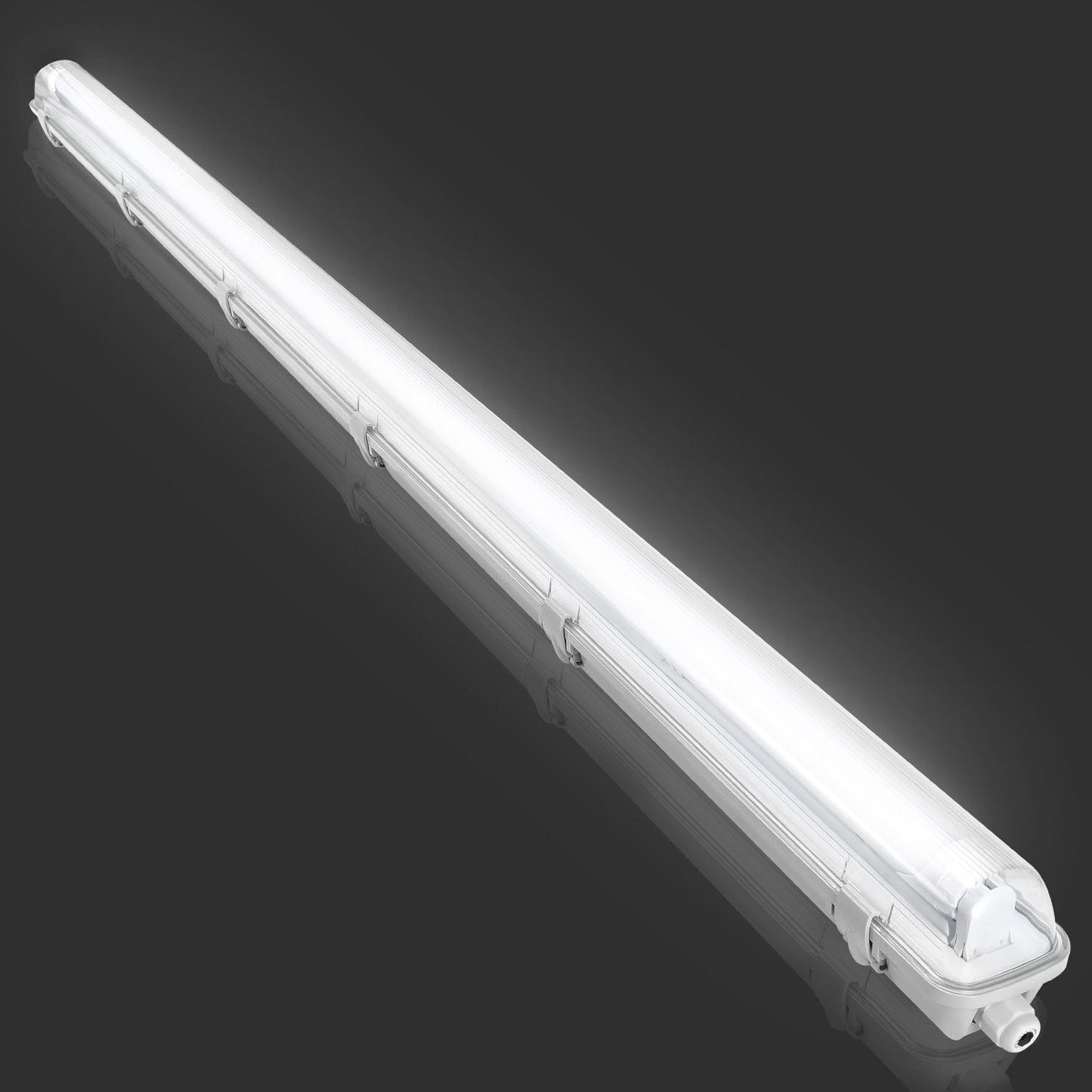 Hengda LED Feuchtraumleuchte 18W/24W, Wannenleuchte 4000K Neutralweiß, T8 LED Röhre, Feuchtraumlampe IP65 Wasserfest Röhrenlampe, Werkstattlampe