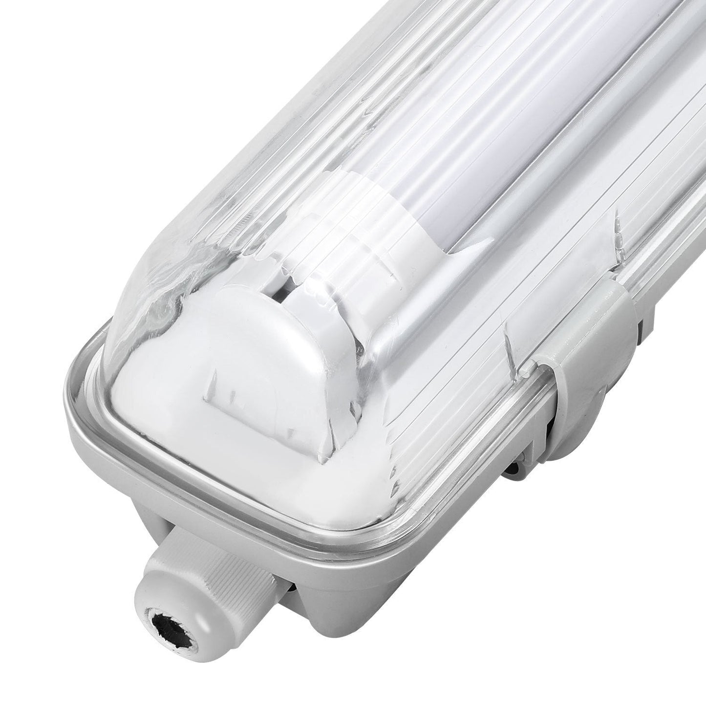 Hengda LED Feuchtraumleuchte 18W/24W, Wannenleuchte 4000K Neutralweiß, T8 LED Röhre, Feuchtraumlampe IP65 Wasserfest Röhrenlampe, Werkstattlampe