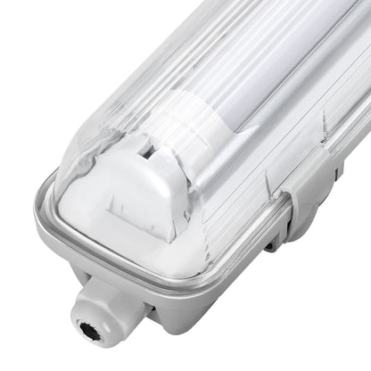 Hengda LED Feuchtraumleuchte 18W/24W, Wannenleuchte 4000K Neutralweiß, T8 LED Röhre, Feuchtraumlampe IP65 Wasserfest Röhrenlampe, Werkstattlampe