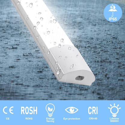 Hengda LED Feuchtraumleuchte 18W/36W/48W, IP65 Wasserfest Led Röhre Werkstattlampe 4000K Neutralweiß, Wannenleuchte