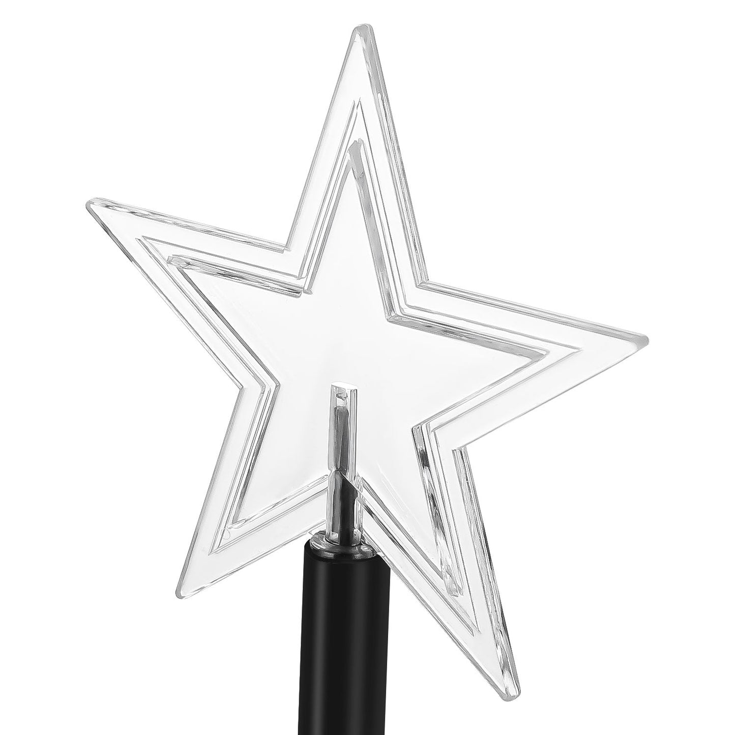 Hengda LED Garten Leuchtstäbe Stern, Weihnachtslichter Außen mit Batterie und Timer, IP65 Sterne Weihnachtsbeleuchtung, für Gartenstecker
