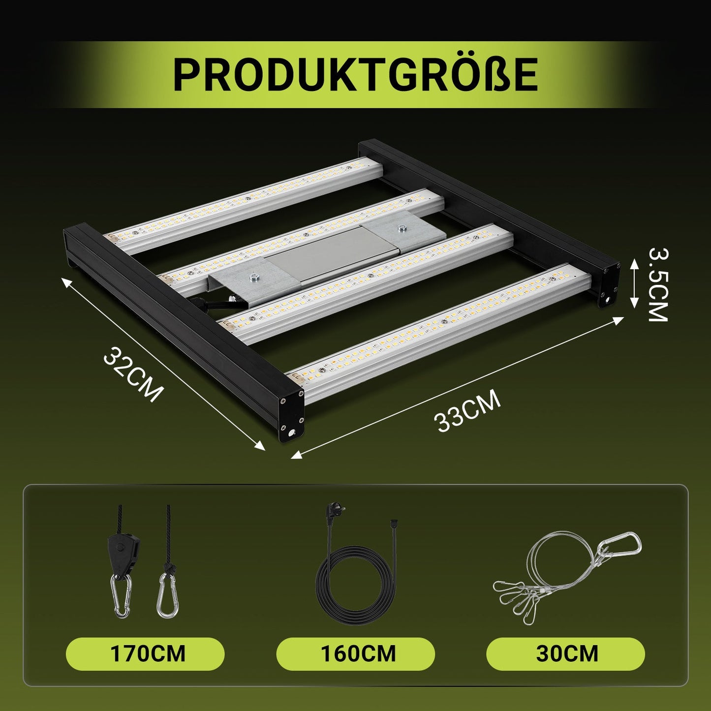 Hengda 150W LED Pflanzenlampe, LED Vollspektrum Grow Lampe, Grow Light Dimmbare, Wachstumslampe