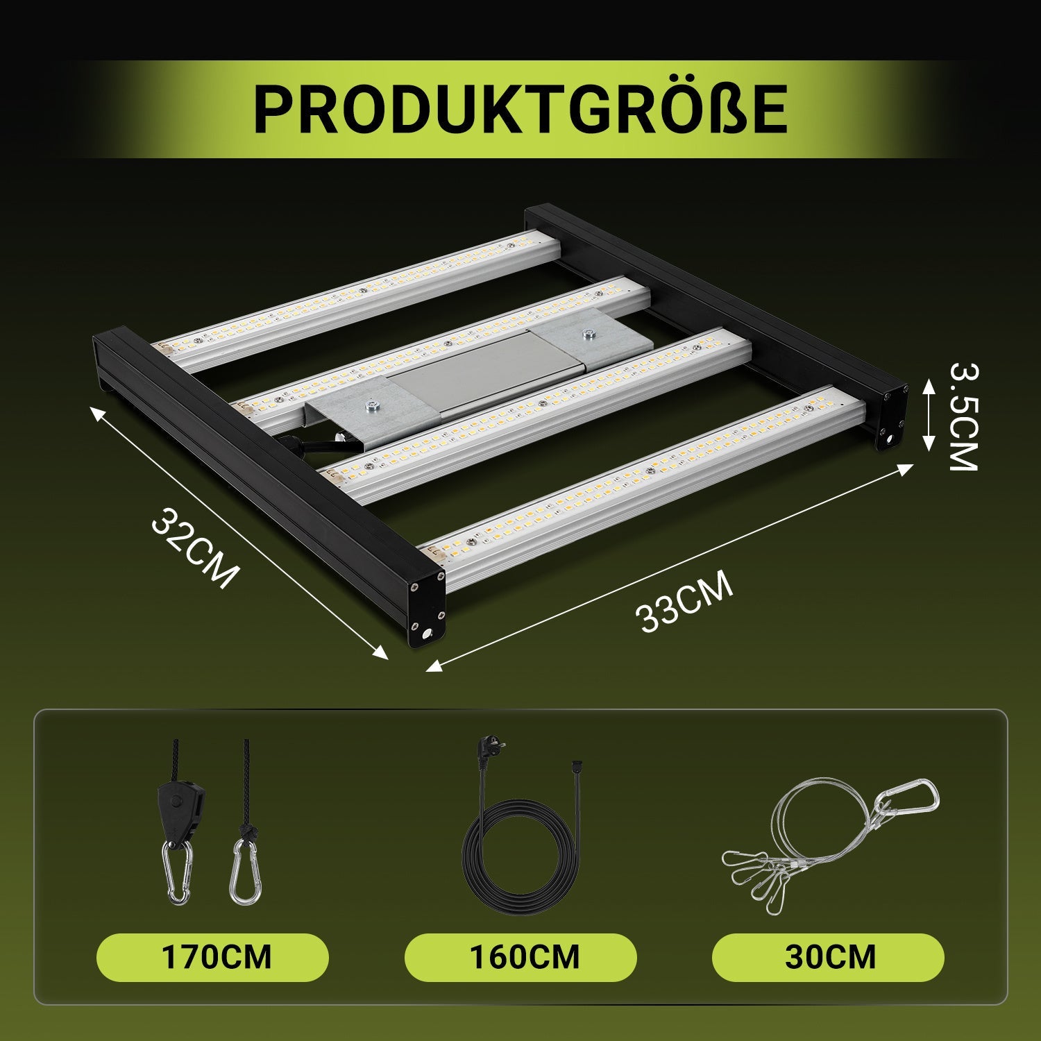 Hengda 150W LED Pflanzenlampe, LED Vollspektrum Grow Lampe, Grow Light Dimmbare, Wachstumslampe