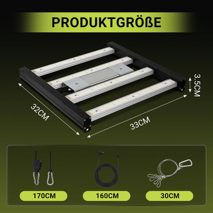 Hengda 150W LED Pflanzenlampe, LED Vollspektrum Grow Lampe, Grow Light Dimmbare, Wachstumslampe
