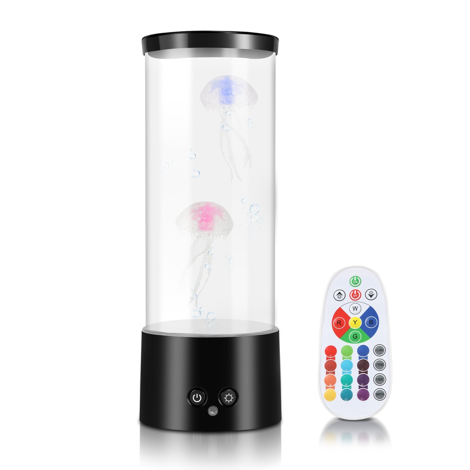 Hengda LED Quallenlampe, RGB Lavalampe, mit Fernsteuerung, Nachtlicht